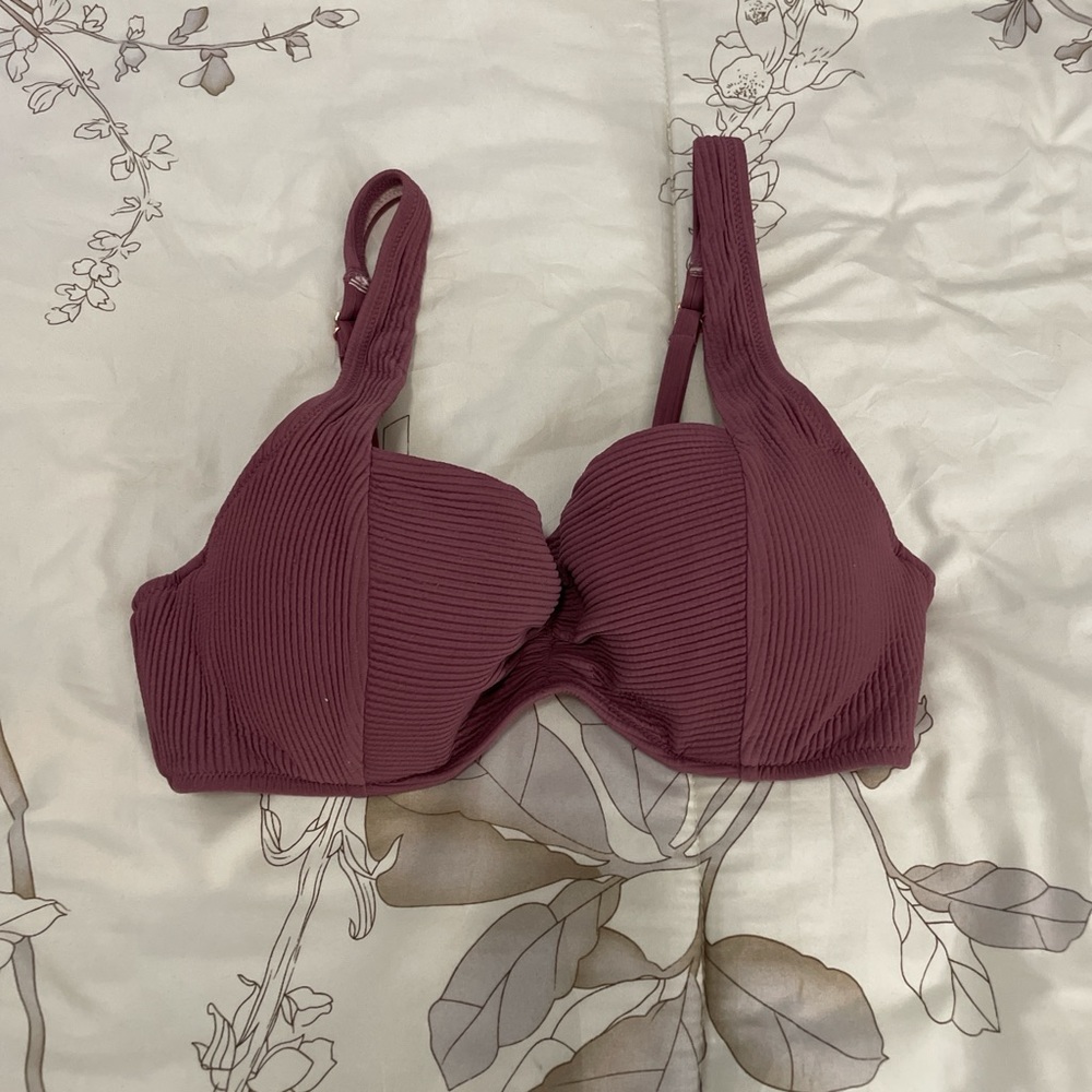 Purple bathing suit top